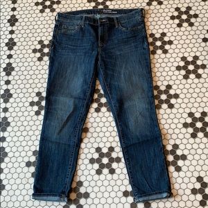 GAP Girlfriend Dark Denim Jeans